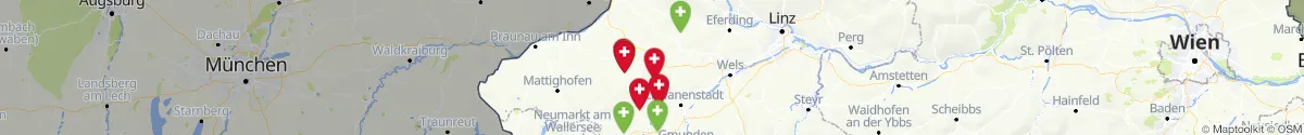 Kartenansicht für Apotheken-Notdienste in der Nähe von Sankt Marienkirchen am Hausruck (Ried, Oberösterreich)